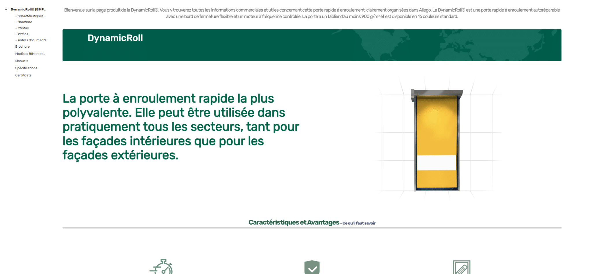 BMP nouvelles pages produits