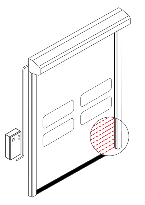 Dynamicroll CB125 cleanroompoort